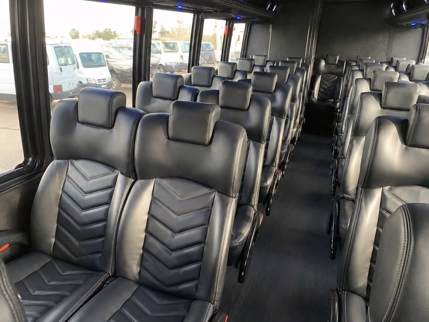 15 passenger minibus interior