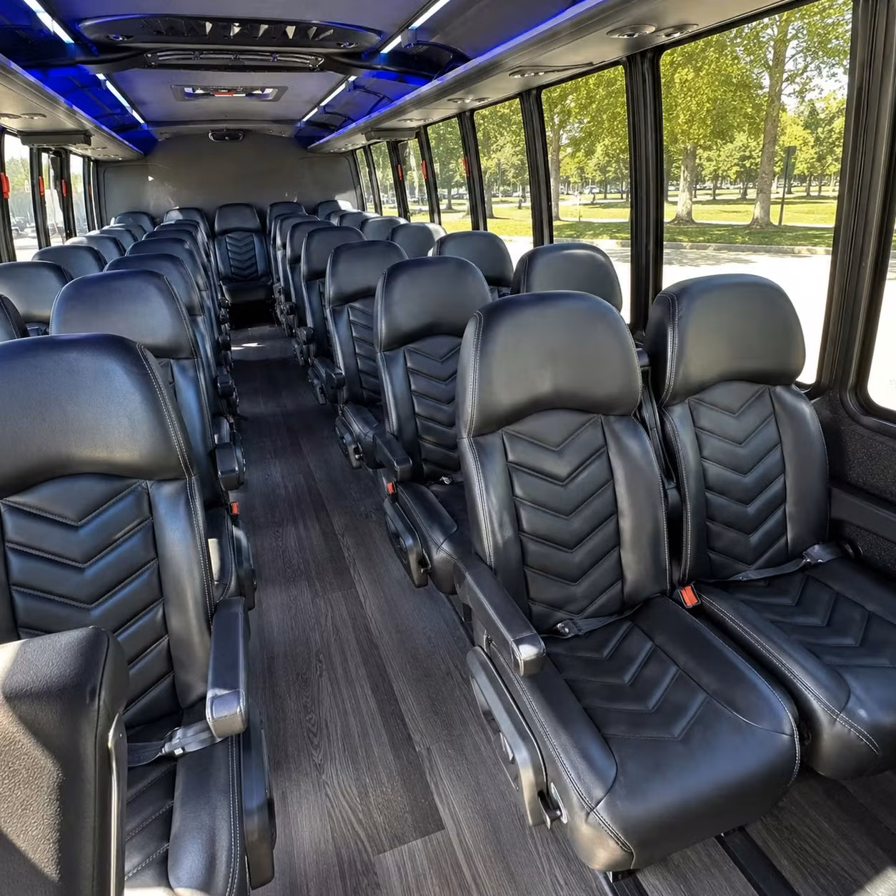 30 passenger minibus interior