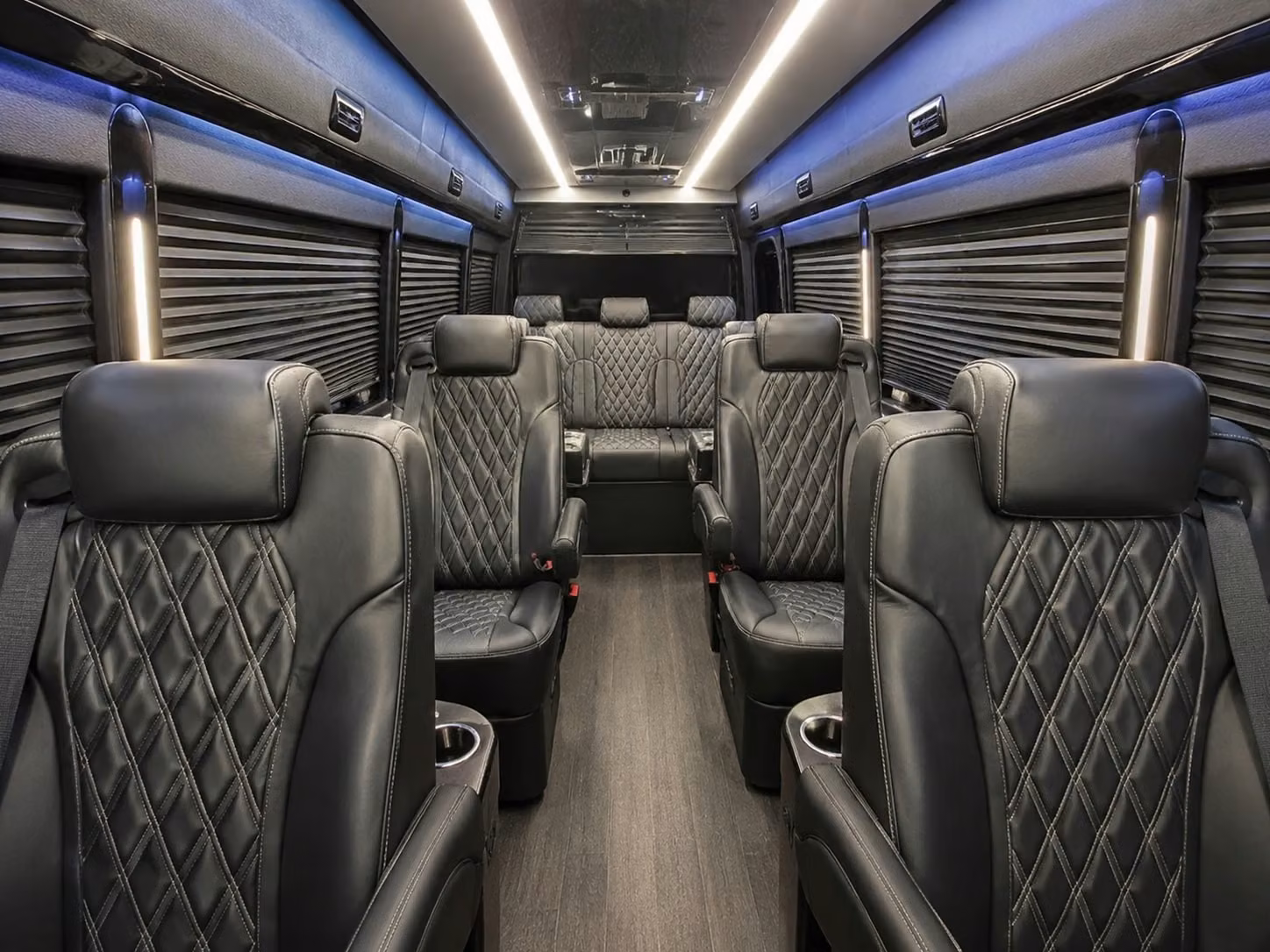 sprinter van with driver inside